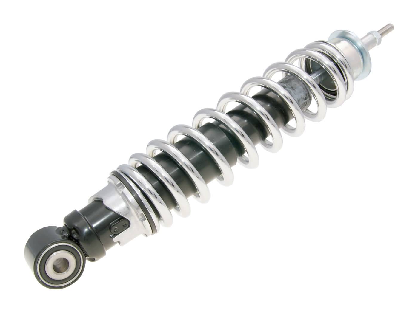 Amortizor spate Carbone Sport negru / cromat pentru Vespa ET4, LX, LXV 125, 150 și alte modele