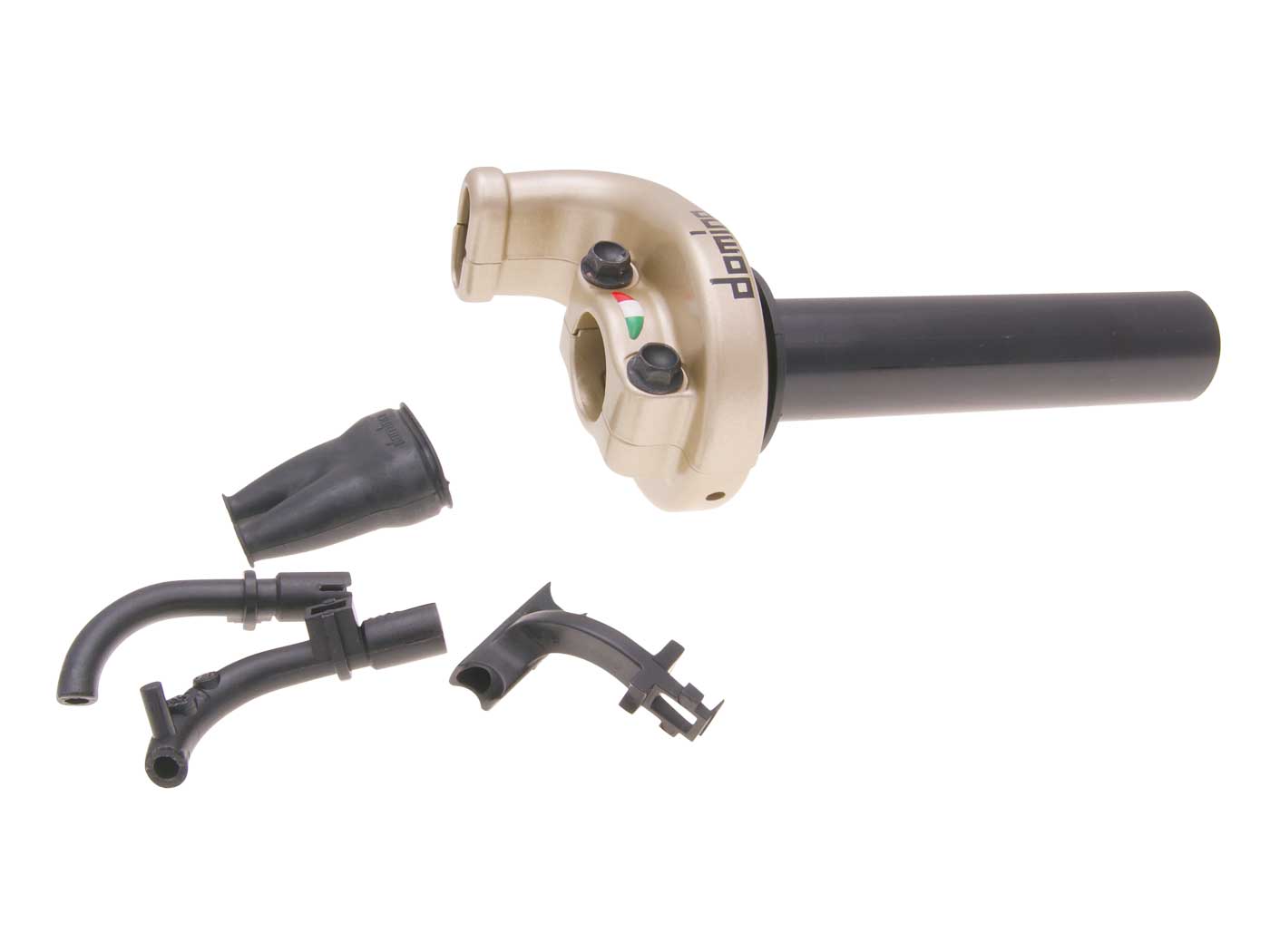 Mâner de accelerație Domino KRE 03 Off-Road cursă scurtă 2,6°/ 45mm culoare titan universal