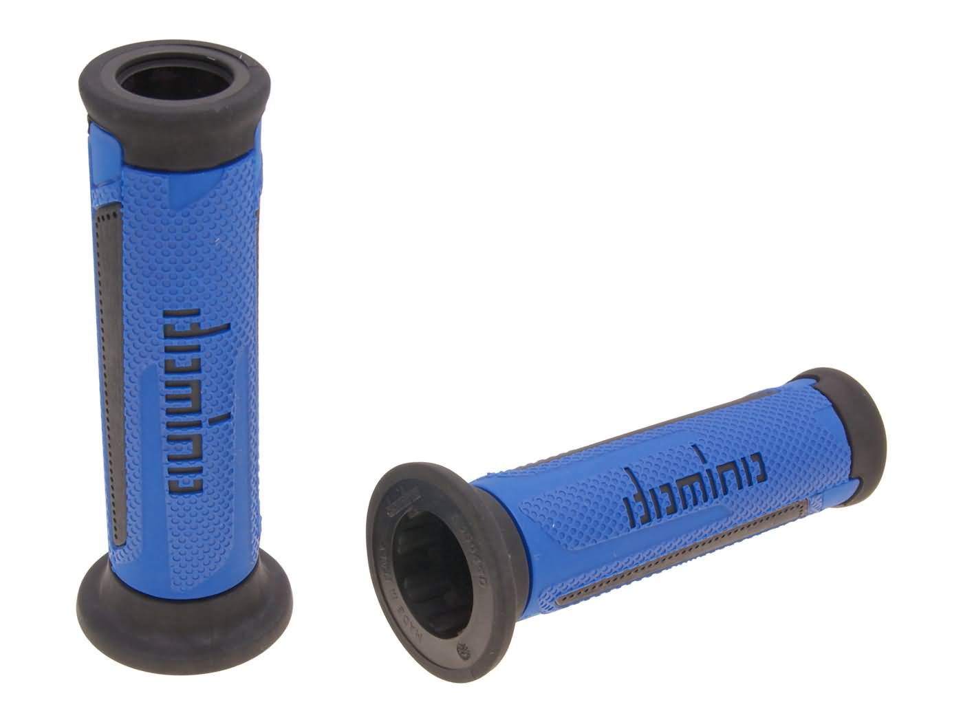 Set manșoane ghidon Domino A350 On-Road albastru / negru capete deschise universal