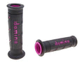 Set manșoane ghidon Domino A250 On-Road negru / roz, capete deschise, universal