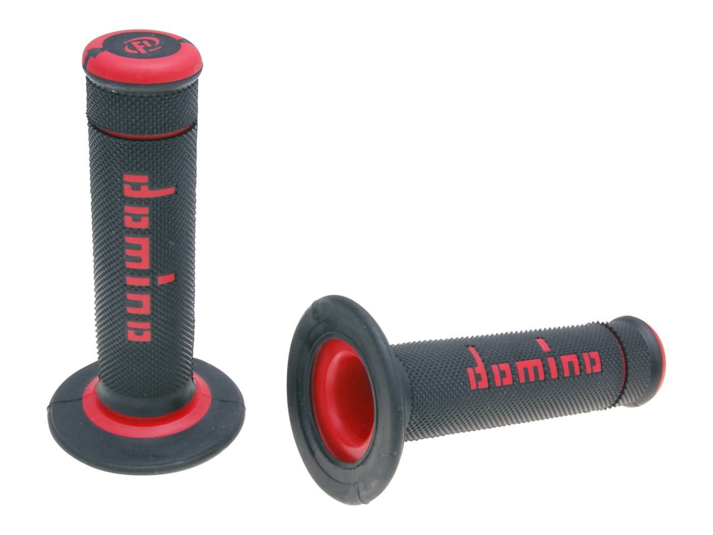 Set manșoane ghidon Domino A190 cross-enduro negru / roșu universal