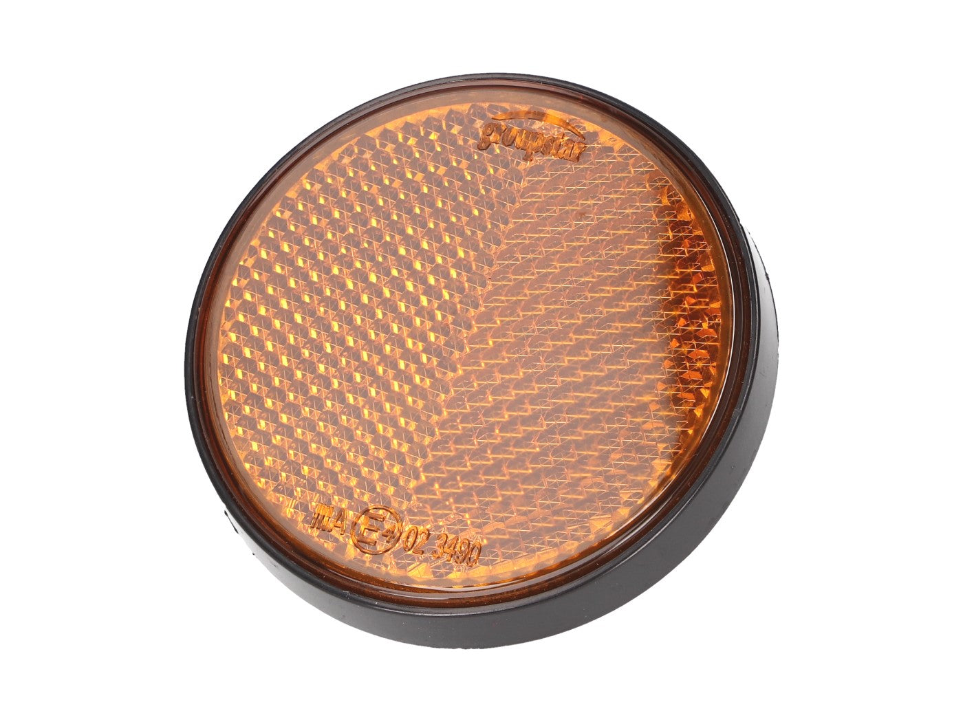 Reflector rotund 101 Octane 55mm portocaliu cu șurub universal