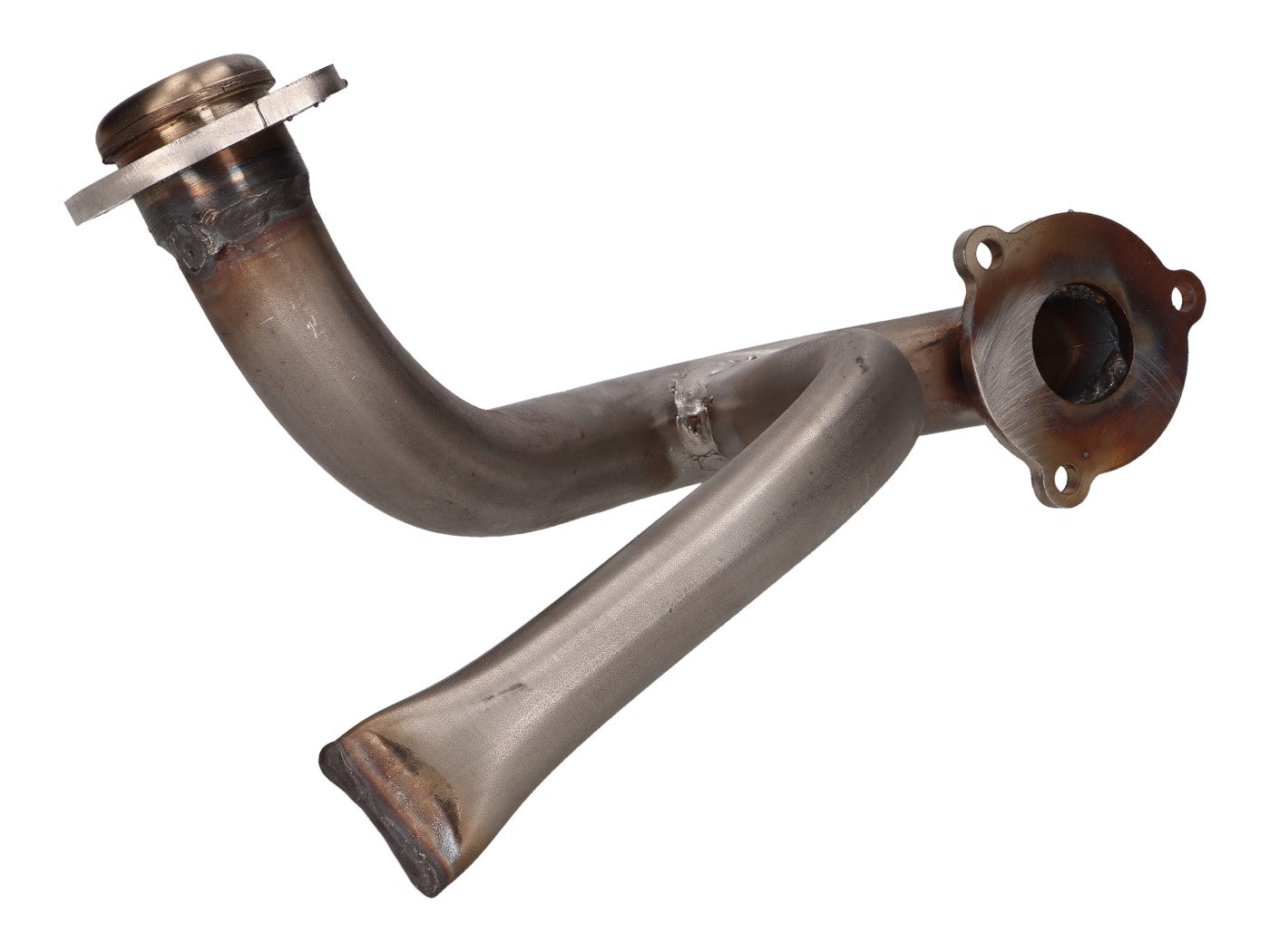 Colector eșapament inox cu tub de presiune, fără restricții pentru Derbi Senda, Aprilia RX, SX, Gilera RCR, SMT