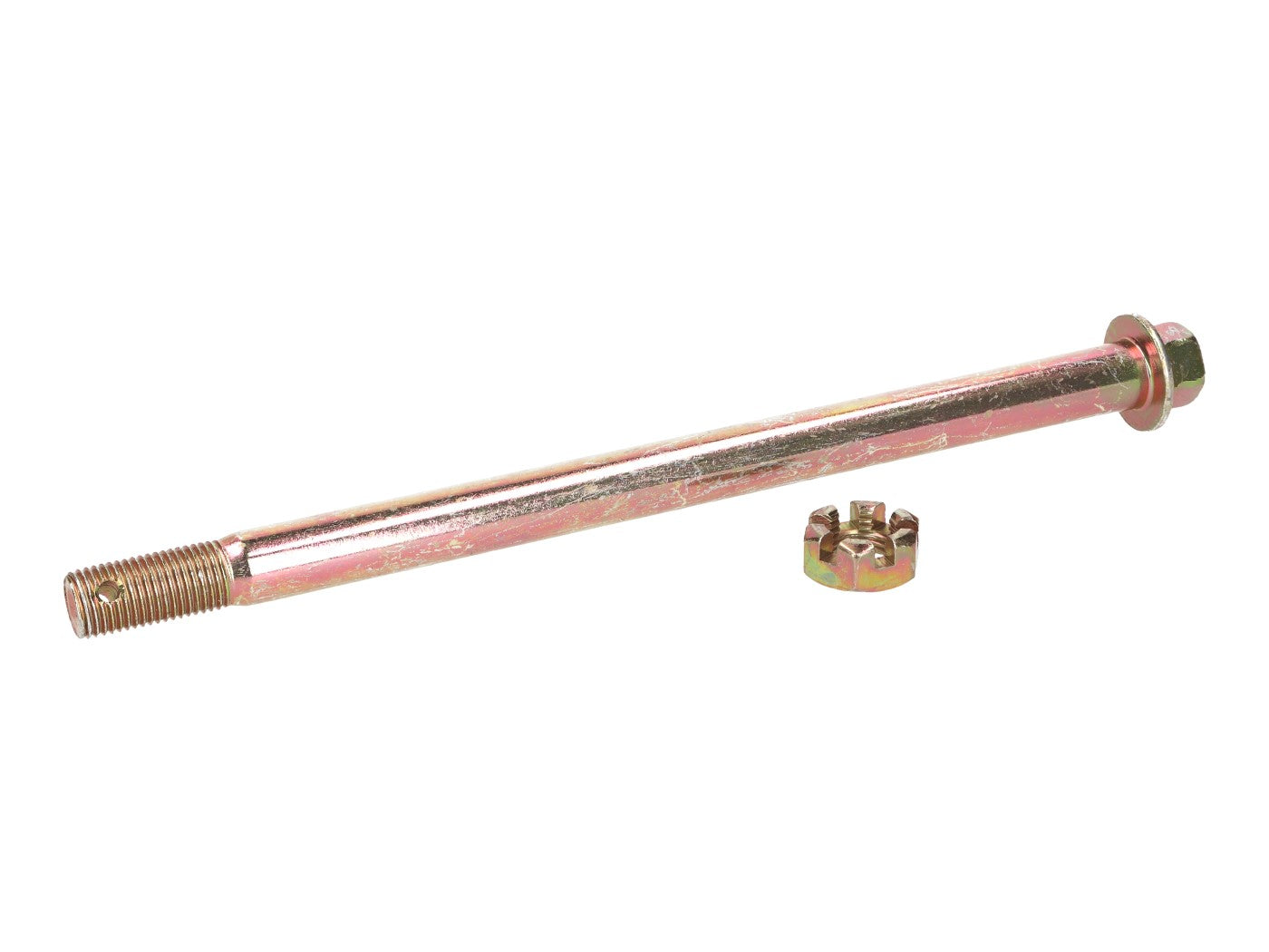 Ax roată spate M14 15x240mm pentru Derbi Senda, Aprilia RX SX, Gilera SMT RCR și alte modele
