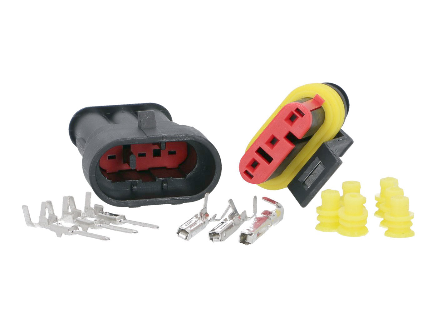 Set conector electric etanș 3 pini pentru reparare cablaj universal