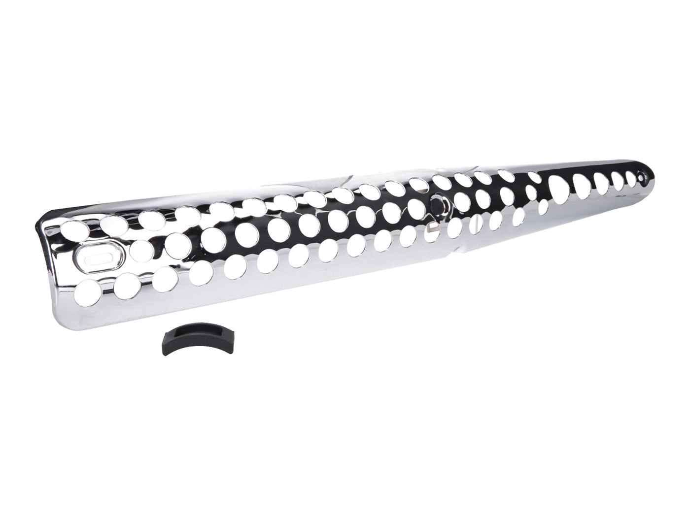 Scut termic cromat pentru eșapament Simson S51 Enduro, S53 Enduro, S70 Enduro, S83 Enduro