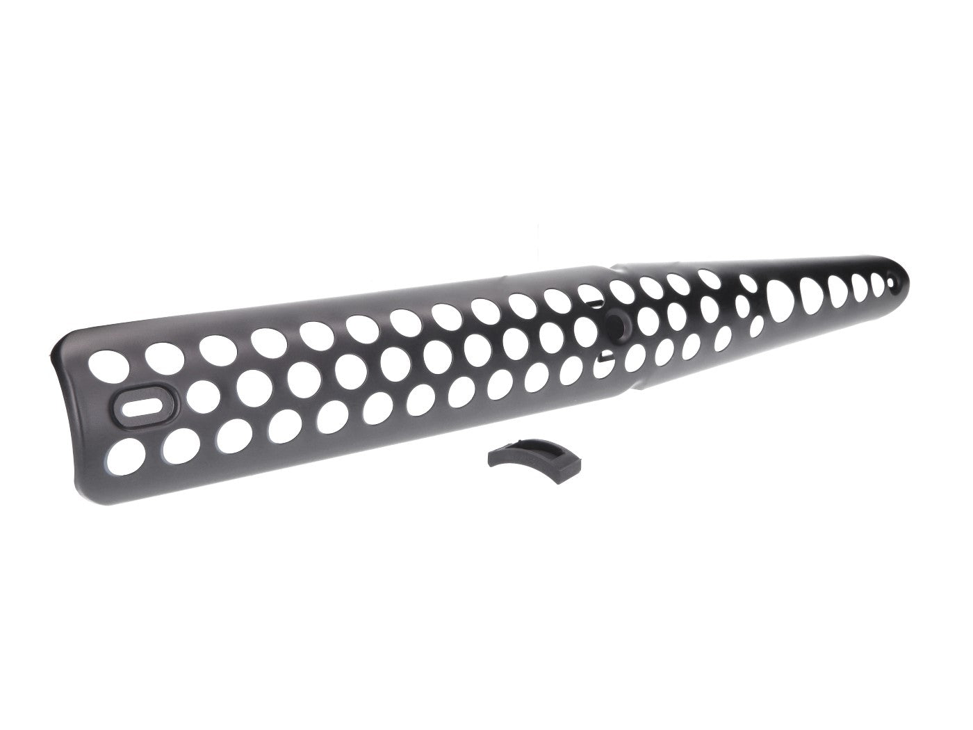 Scut termic negru pentru eșapament Simson S51 Enduro, S53, S70, S83