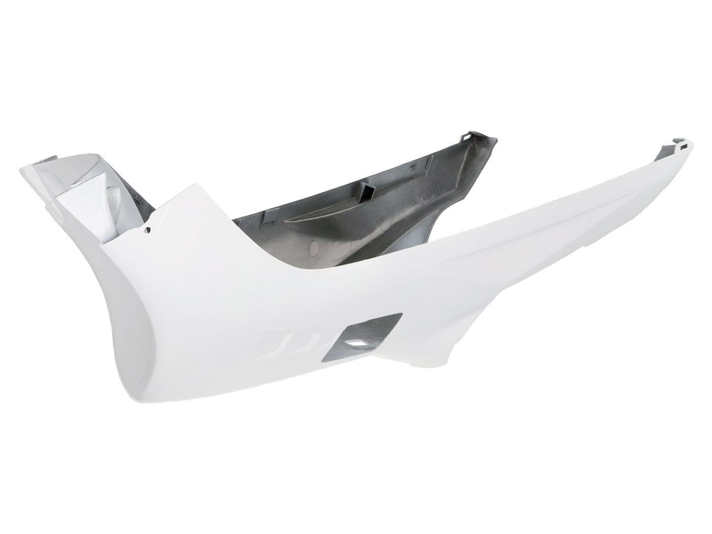 Panou inferior caroserie alb pentru MBK Nitro 50, Nitro 100, Yamaha Aerox 50, Aerox 100 și alte modele
