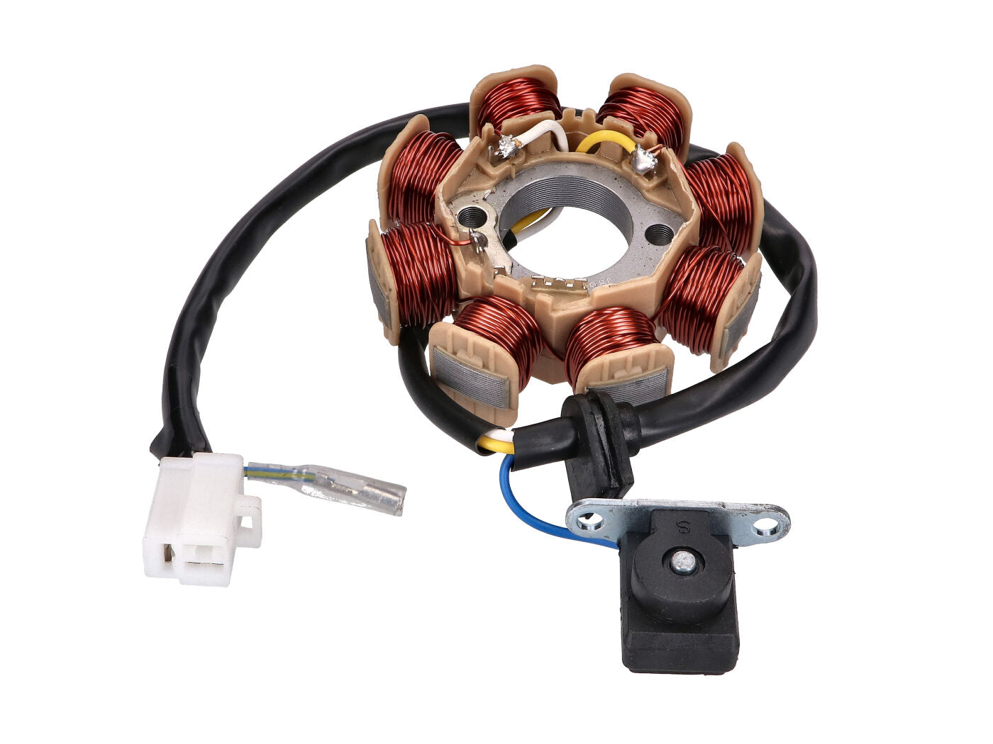 Stator Alternator pentru GY6 Euro4 50cc 4T AGM, LuXXon, Nova Motors, Alpha Motors și alte modele