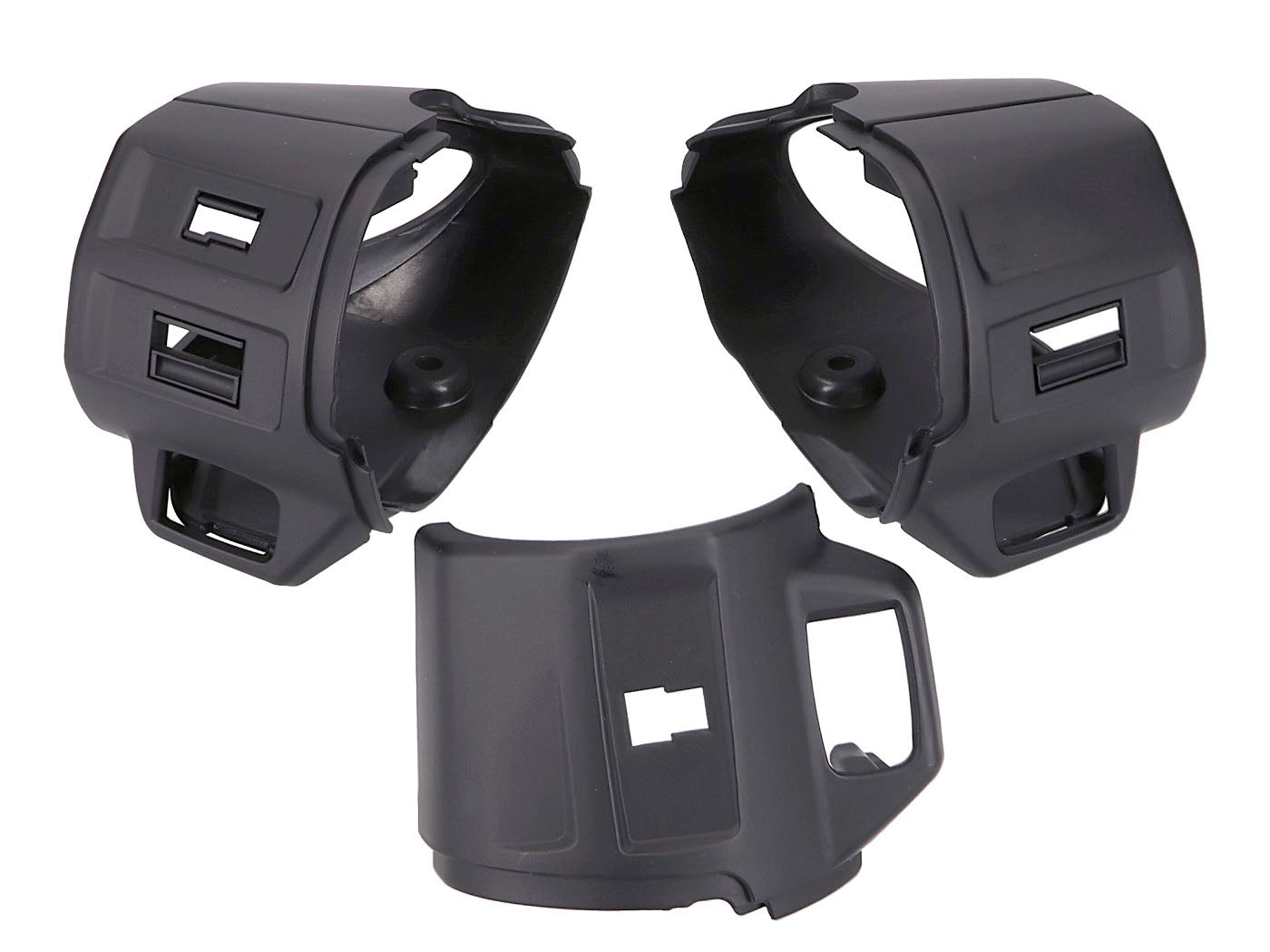 Set carcase comutatoare Power1 negru mat pentru Vespa Primavera 50, Sprint 50