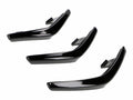 Set grilă ventilație carenaj Power1 negru lucios pentru Vespa Primavera, Sprint 2013-2019