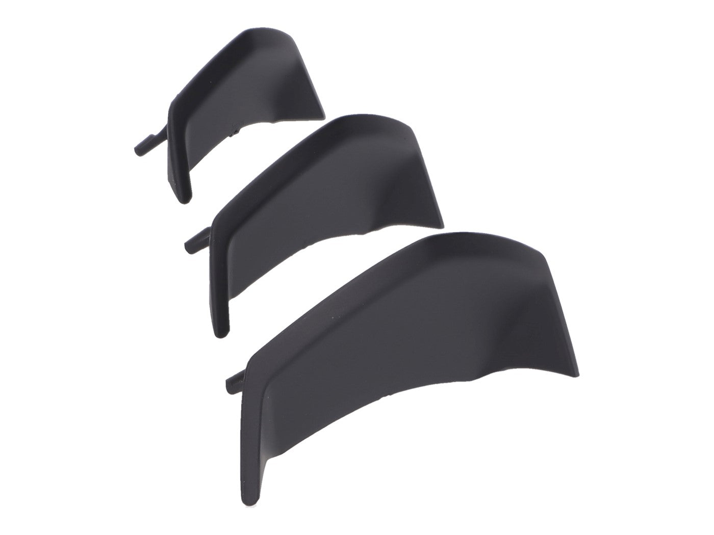 Set ornamente grilă claxon Power1 negru mat pentru Vespa Primavera, Sprint 2016-