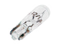 Bec T5 W2x4.6d 12V 1.2W transparent cu soclu de sticlă universal