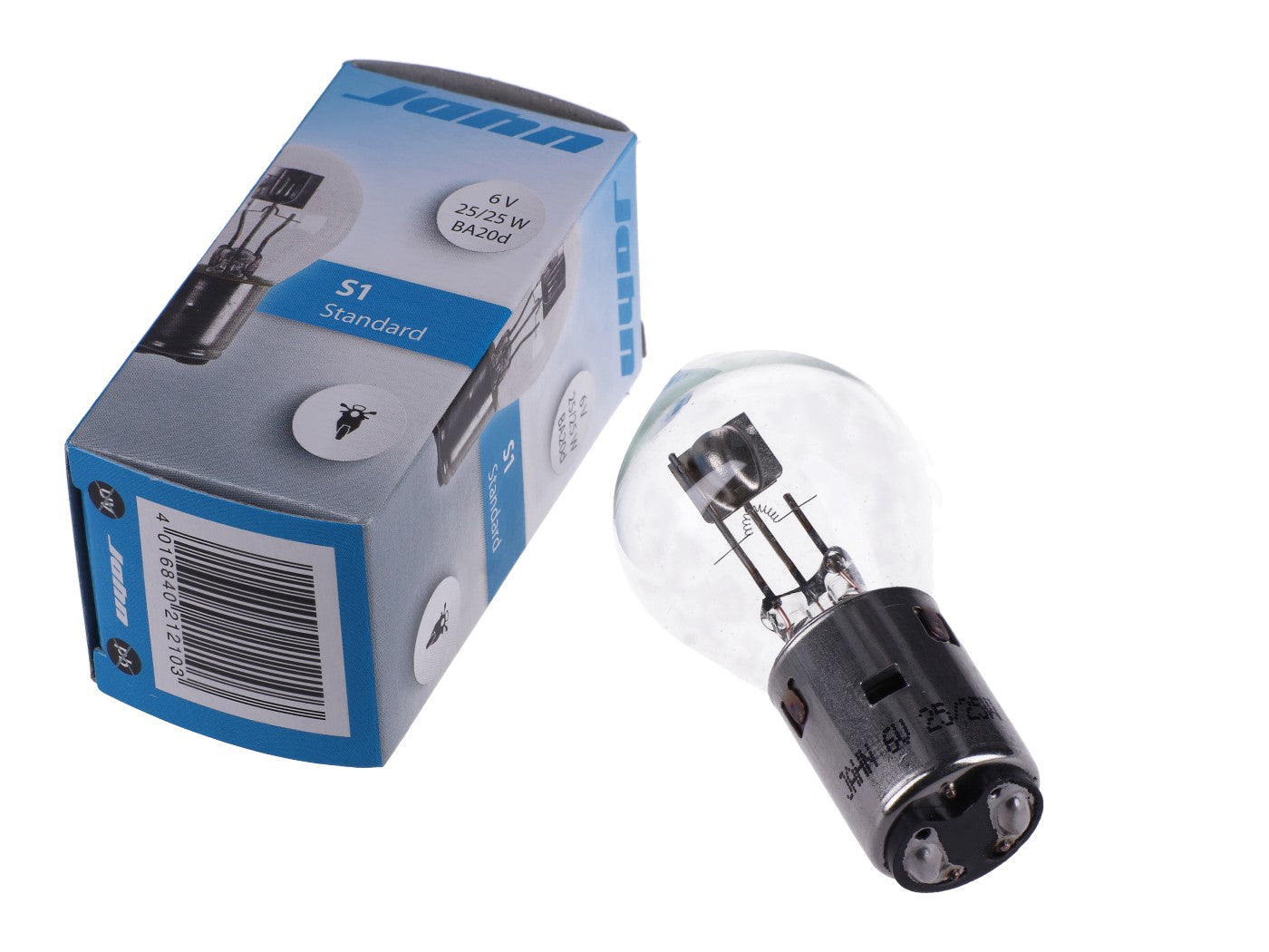 Bec far BA20d 6V 25/25W transparent universal