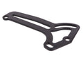 Suport număr înmatriculare lateral aluminiu negru pentru Piaggio, Gilera, Aprilia, Derbi, Vespa 2T și alte modele