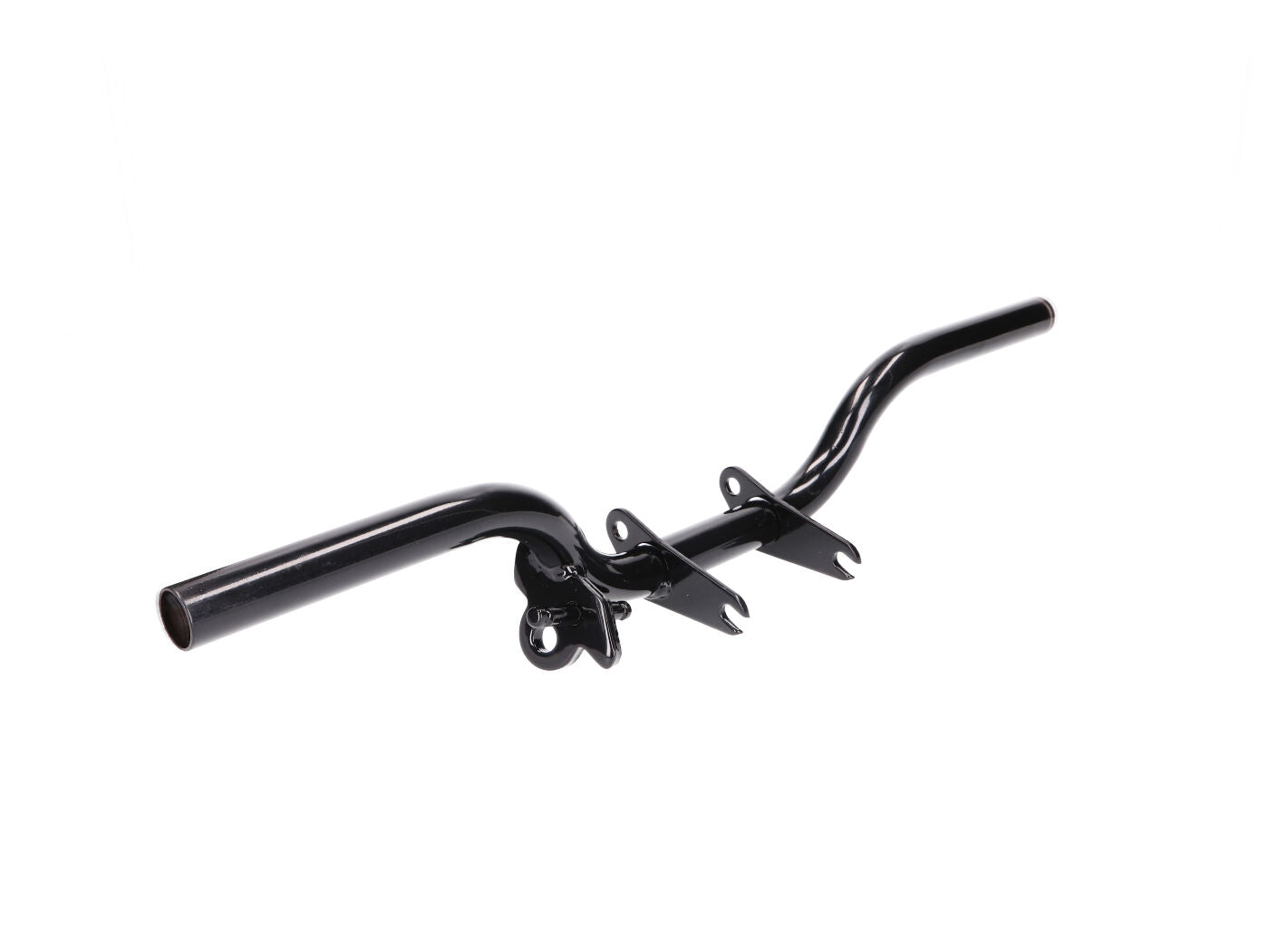 Suport reposi-picioare negru cu placă suport stând lateral pentru Simson S51, S53, S70, S83