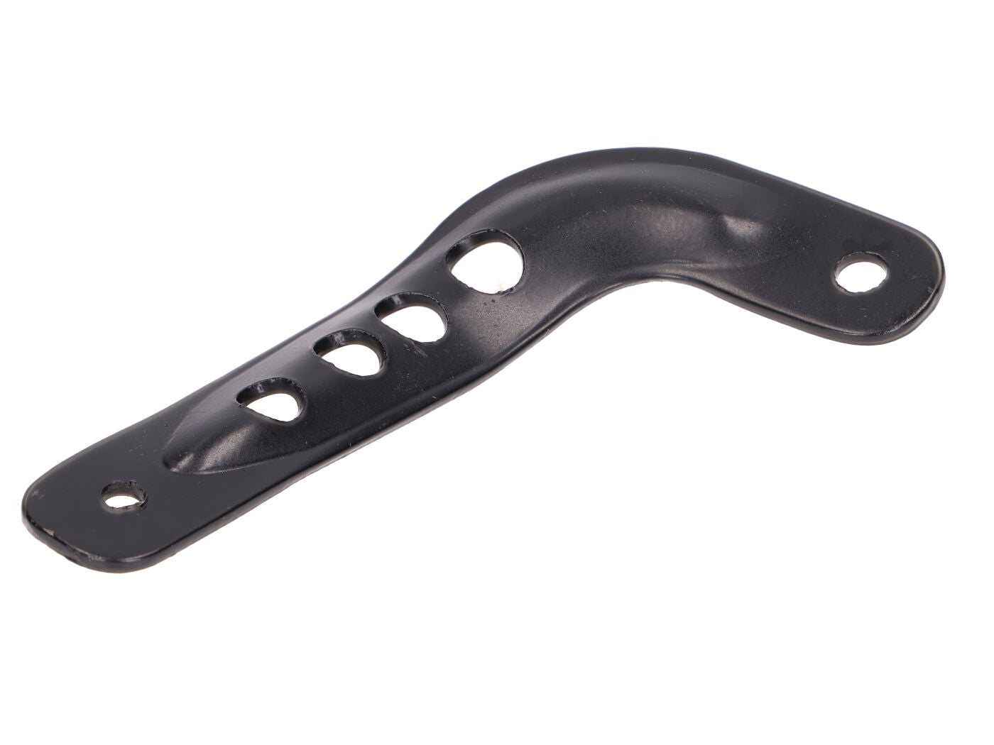 Suport eșapament scurt negru pentru Simson S51 Enduro, S70 Enduro, S53 Enduro, S83 Enduro