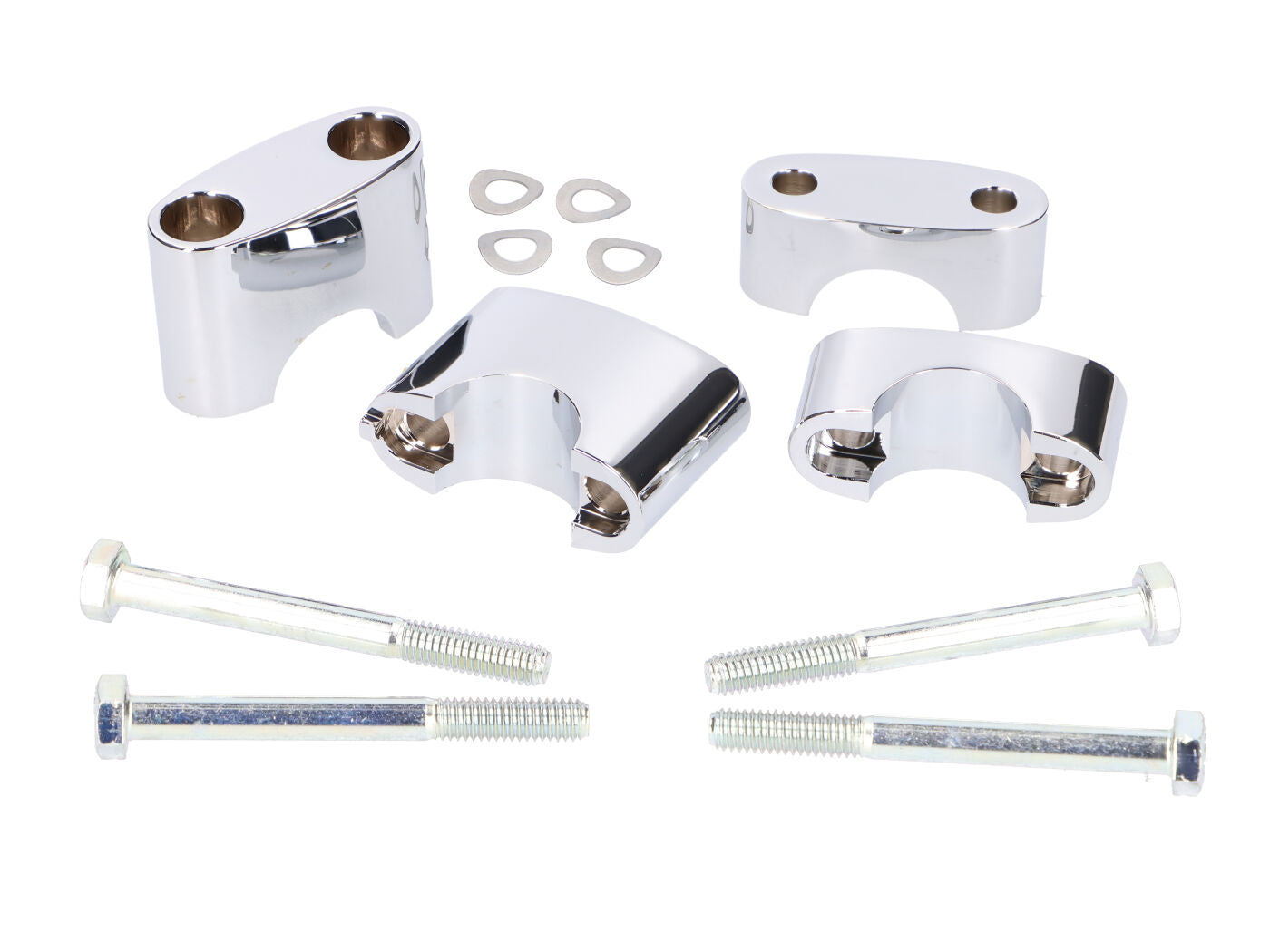 Set bridă ghidon cromat pentru Simson S51, S53, S70, S83