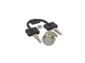 Încuietoare capac lateral / cutie scule alamă pentru Simson S51, S53, S70, S83