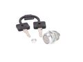 Încuietoare capac lateral / cutie scule culoare argintie pentru Simson S51, S53, S70, S83