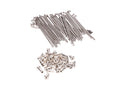 Set spite roată oțel inoxidabil 143,5mm cu nipluri M3,5 pentru anvelopă 16 inch pentru Simson KR50 Schwalbe, KR51, S51, S53, S70, S83 și alte modele
