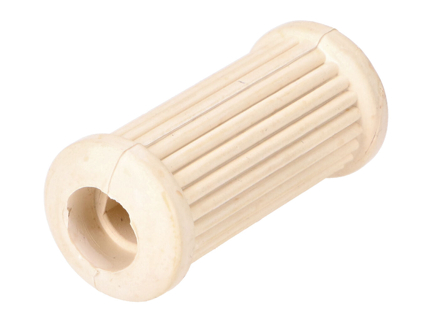 Capac cauciuc pedală pornire cu nervuri longitudinale, culoare fildeș pentru Simson S50, S51, S53, S70, S83, SR50, SR80, KR51/2 și alte modele