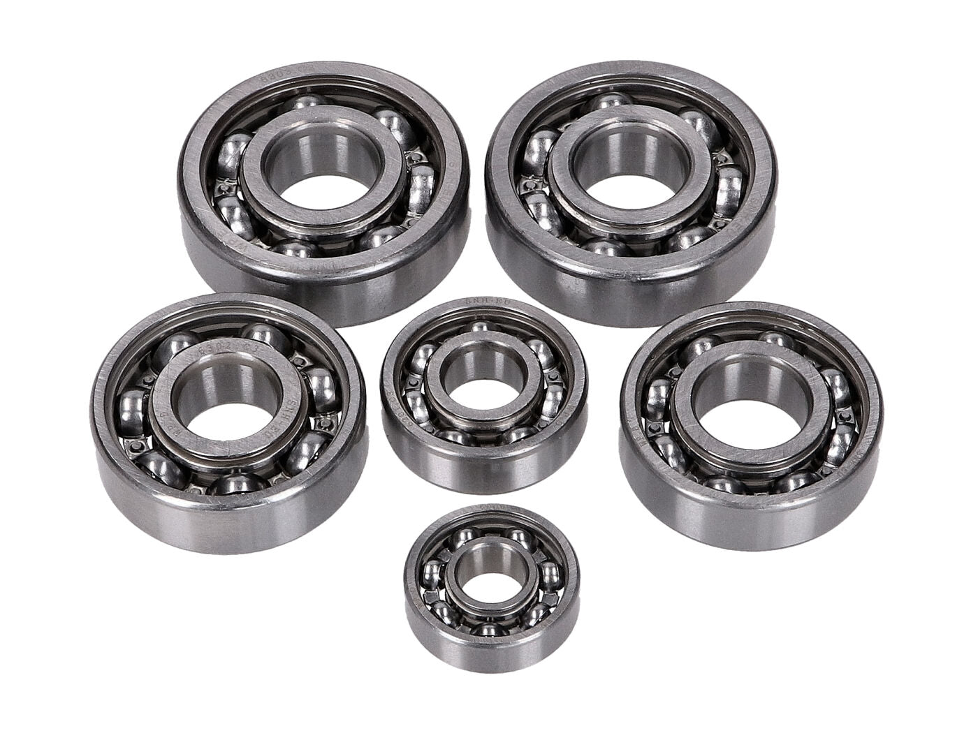 Set rulmenți motor și cutie de viteze SNH 6 piese pentru Simson KR50 Schwalbe, KR51/1 Schwalbe