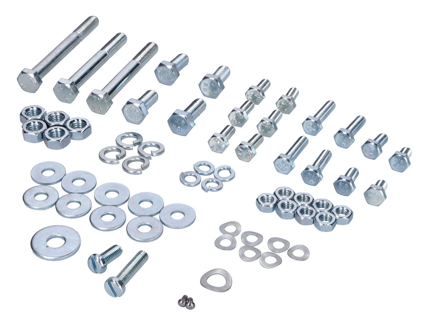 Set șuruburi și piese mici cadru, suport, șezut, rezervor pentru Simson S51, S53, S70, S83