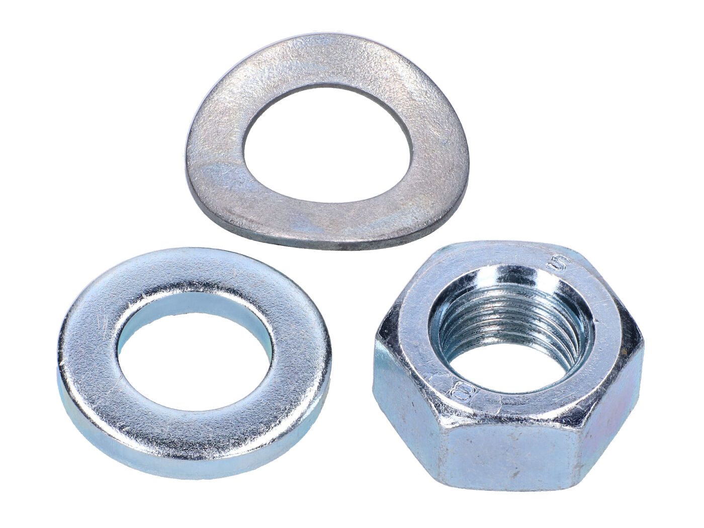 Set piese standard ax față M12x1.5 cu șaibă capac butuc pentru Simson S50, S51, S53, S70, S83, SR50, SR80