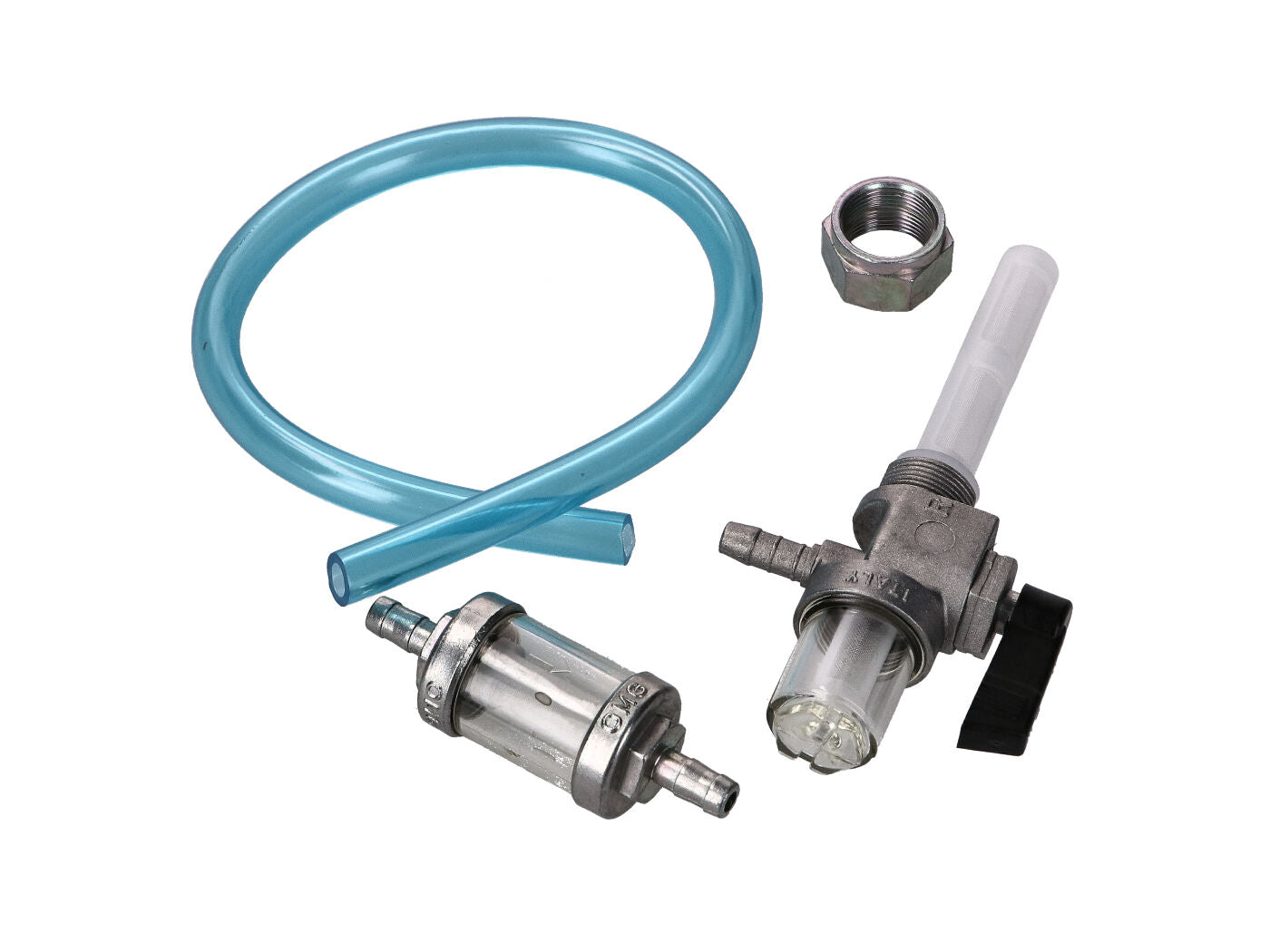 Set robinet combustibil cu membrană, furtun și filtru pentru Simson S51, S53, S70, S83, SR 80