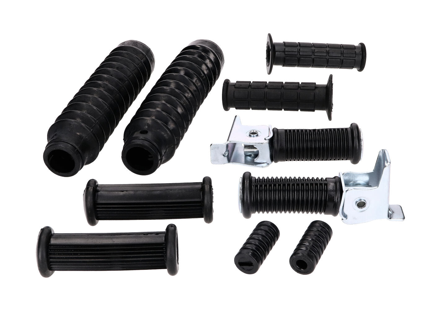 Set piese cauciuc cadru, schimbător, pedală de pornire, ghidon și furcă 10 piese pentru Simson S51, S53, S70, S83
