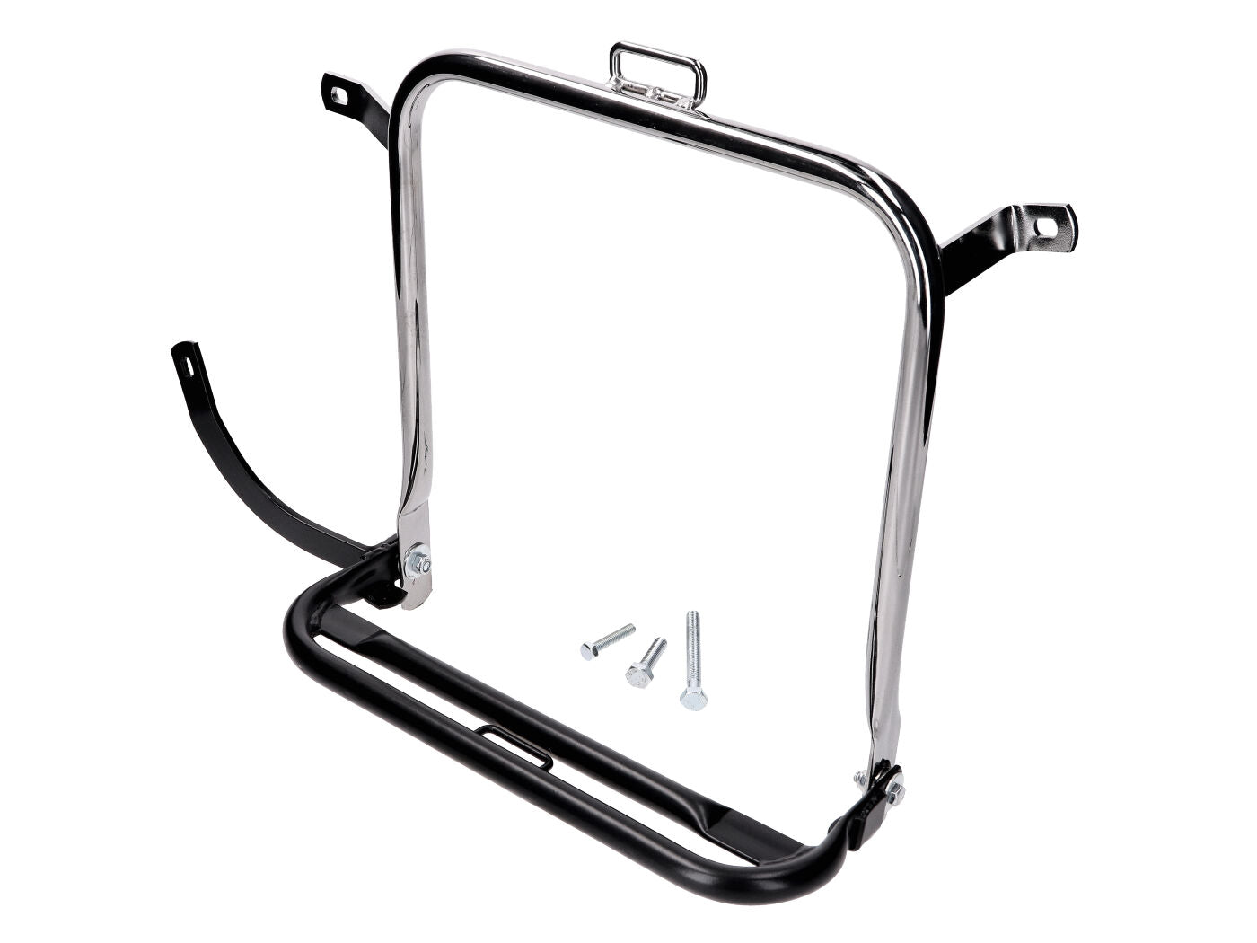 Suport lateral bagaje cromat stânga pentru Simson S51 / S51 Enduro, S70 / S70 Enduro