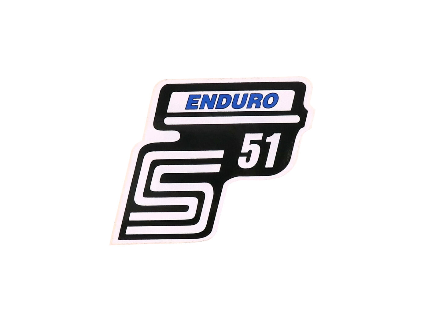 Autocolant Folie Logo S51 Enduro Albastru pentru Simson S51 / S51 Enduro [M531, M541, M542]