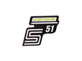 Autocolant folie inscripție S51 Elektronik galben neon pentru Simson S51 / S51 Enduro [M531, M541, M542]