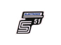 Autocolant Inscripție S51 Elektronik Albastru pentru Simson S51 / S51 Enduro