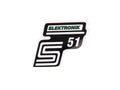 Folie / Autocolant S51 Elektronik verde pentru Simson S51 / S51 Enduro