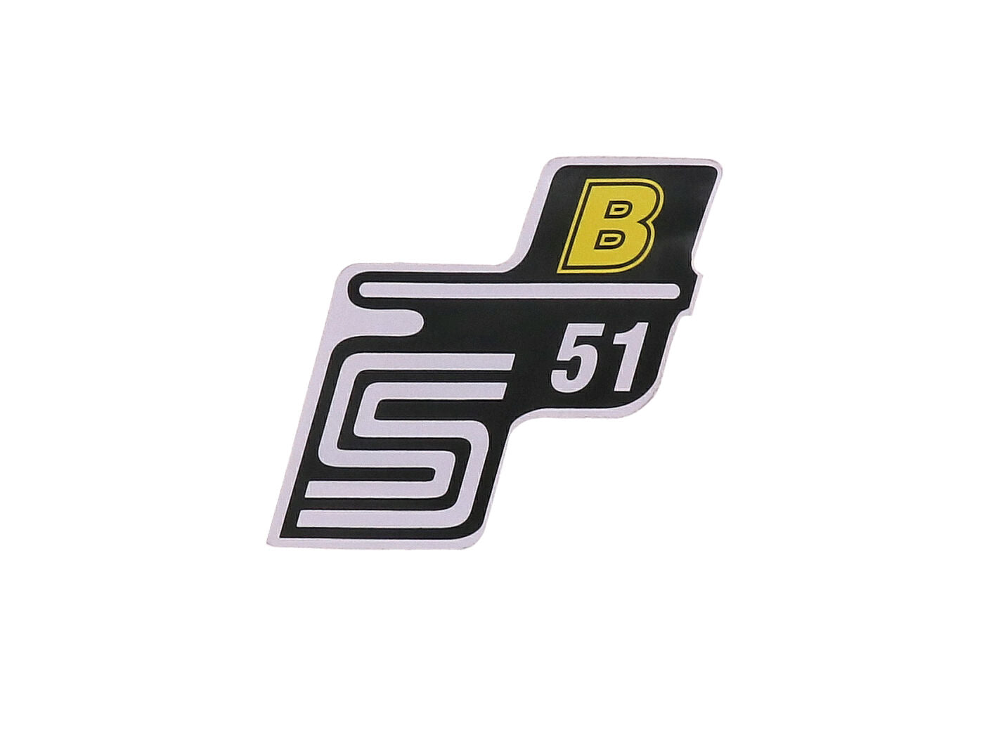 Folie / Autocolant S51 B galben pentru Simson S51 / S51 Enduro