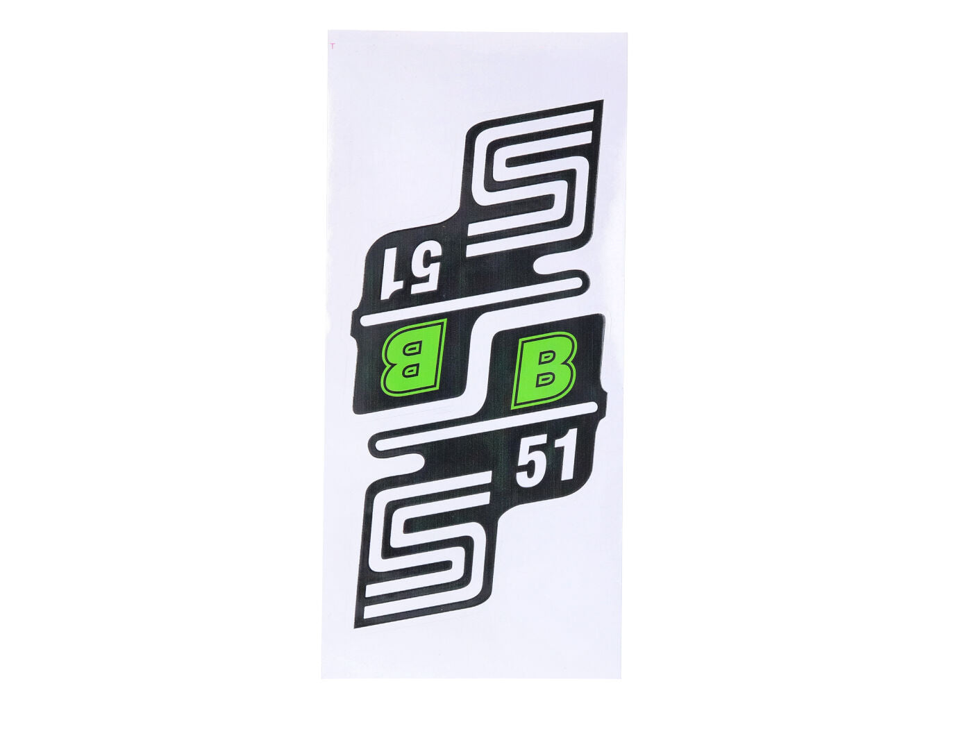 Set autocolante S51 B verde pentru Simson S51 / S51 Enduro