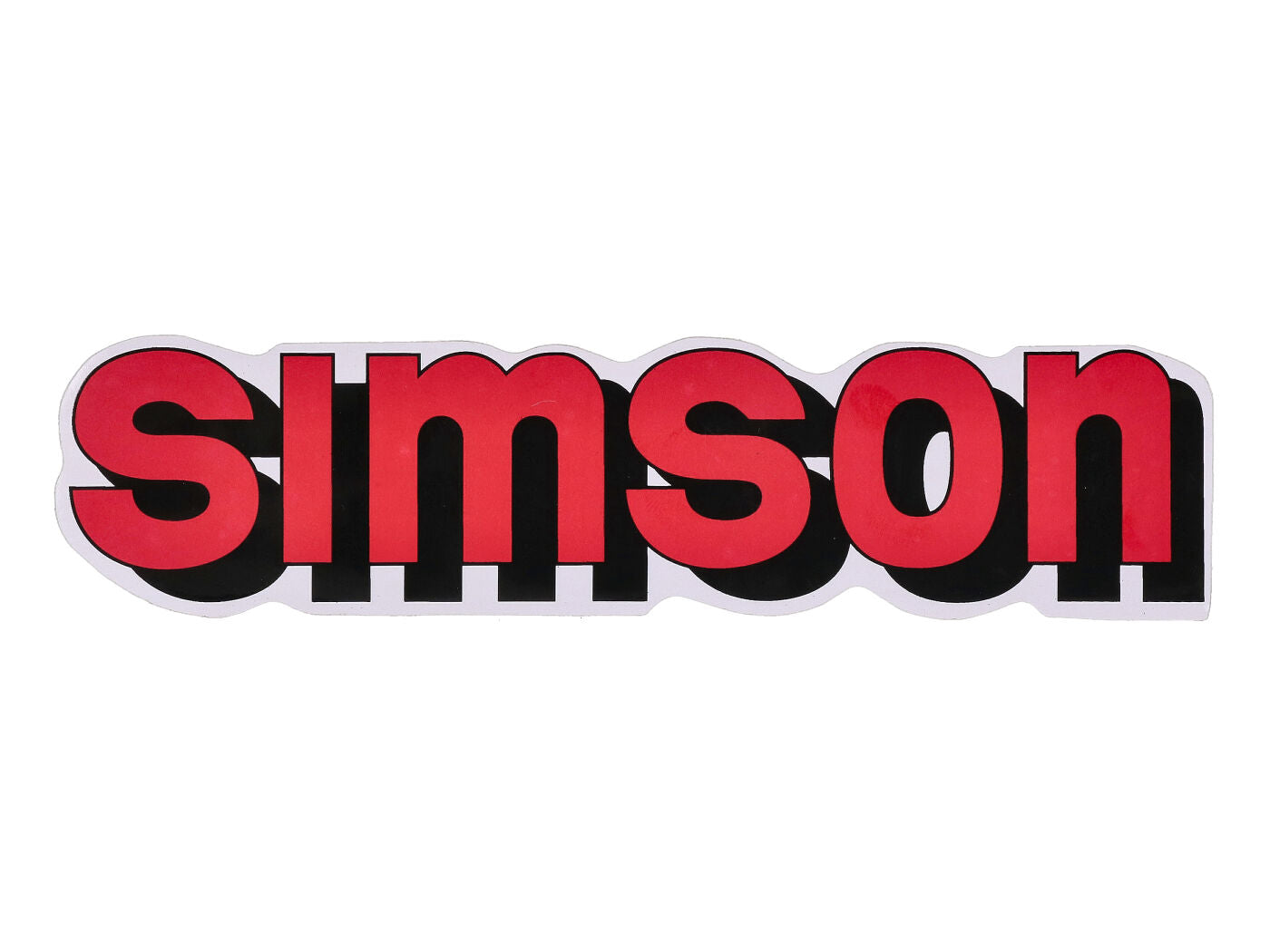 Folii autocolant rezervor roșu, negru pentru Simson S51 / S51 Enduro, S70 / S70 Enduro