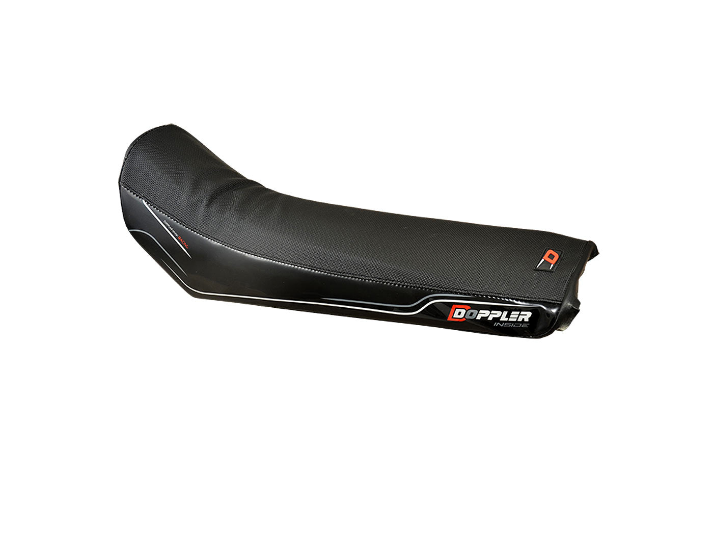 Husă șa Doppler negru / roșu pentru Derbi Senda DRD, X-Race, X-Treme, Gilera RCR, SMT și alte modele