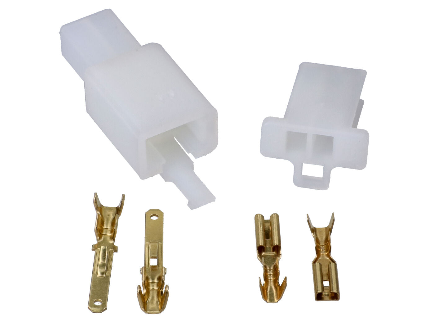 Set conectori reparație instalație electrică 2 pini 2,8mm 6 piese universal