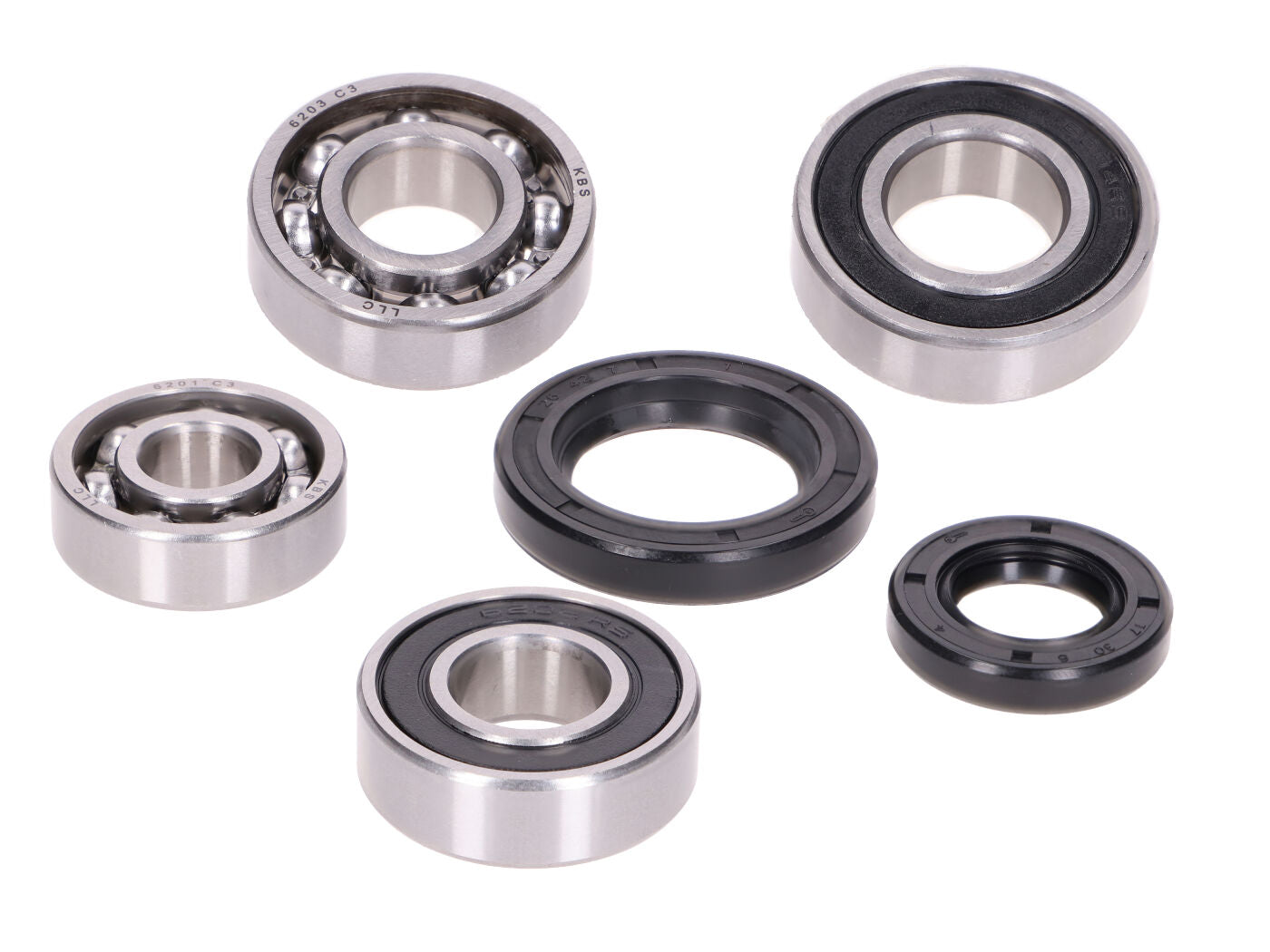 Set rulmenți cutie de viteze cu simeringuri pentru Peugeot, Hercules, Sachs motor vertical Euro1/2
