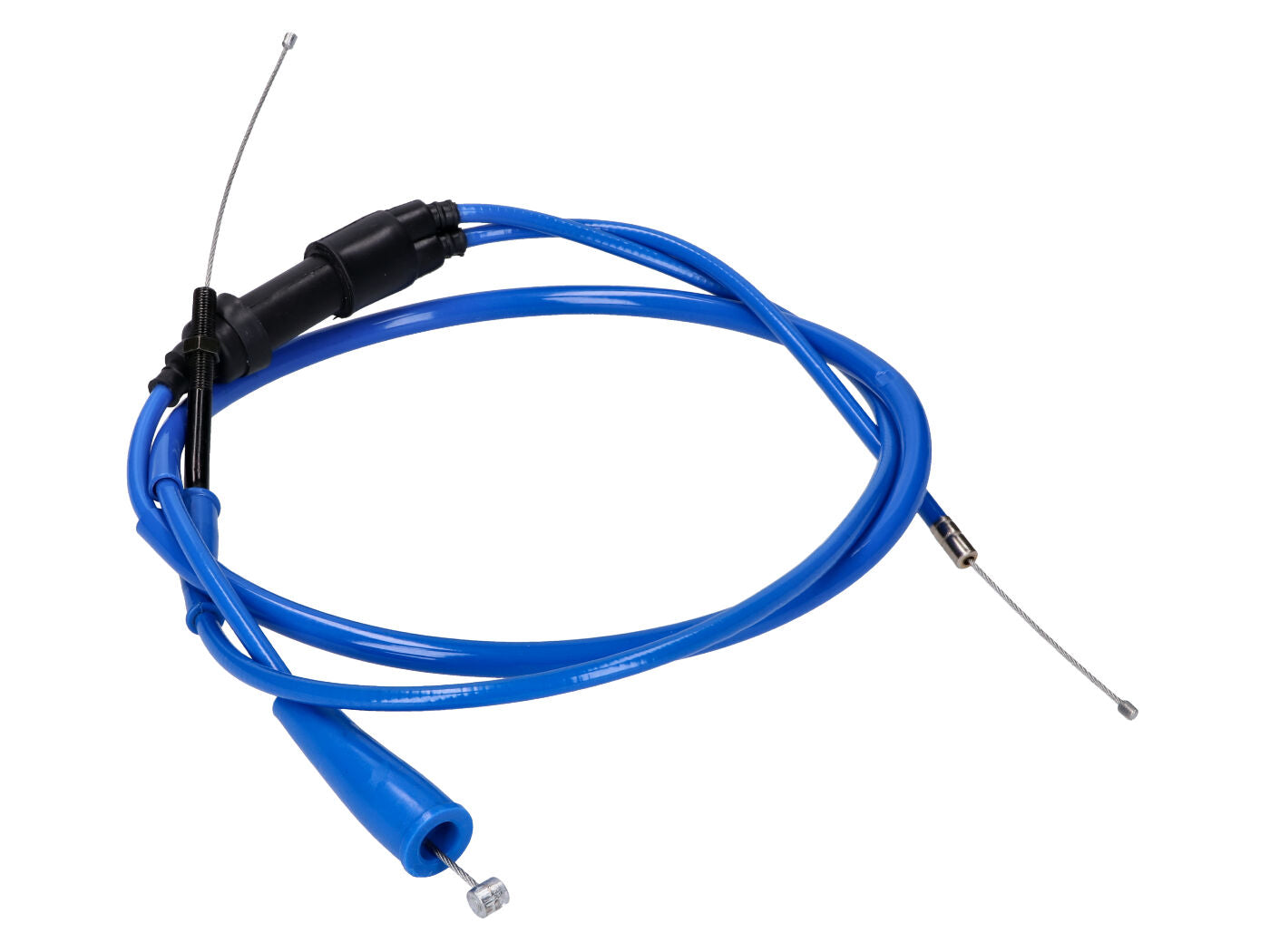 Cablu accelerație Doppler PTFE albastru pentru Derbi Senda 50 R, Senda 50 R DRD, Senda 50 R X-Race, Senda 50 R X-Treme și alte modele, Gilera SMT, RCR