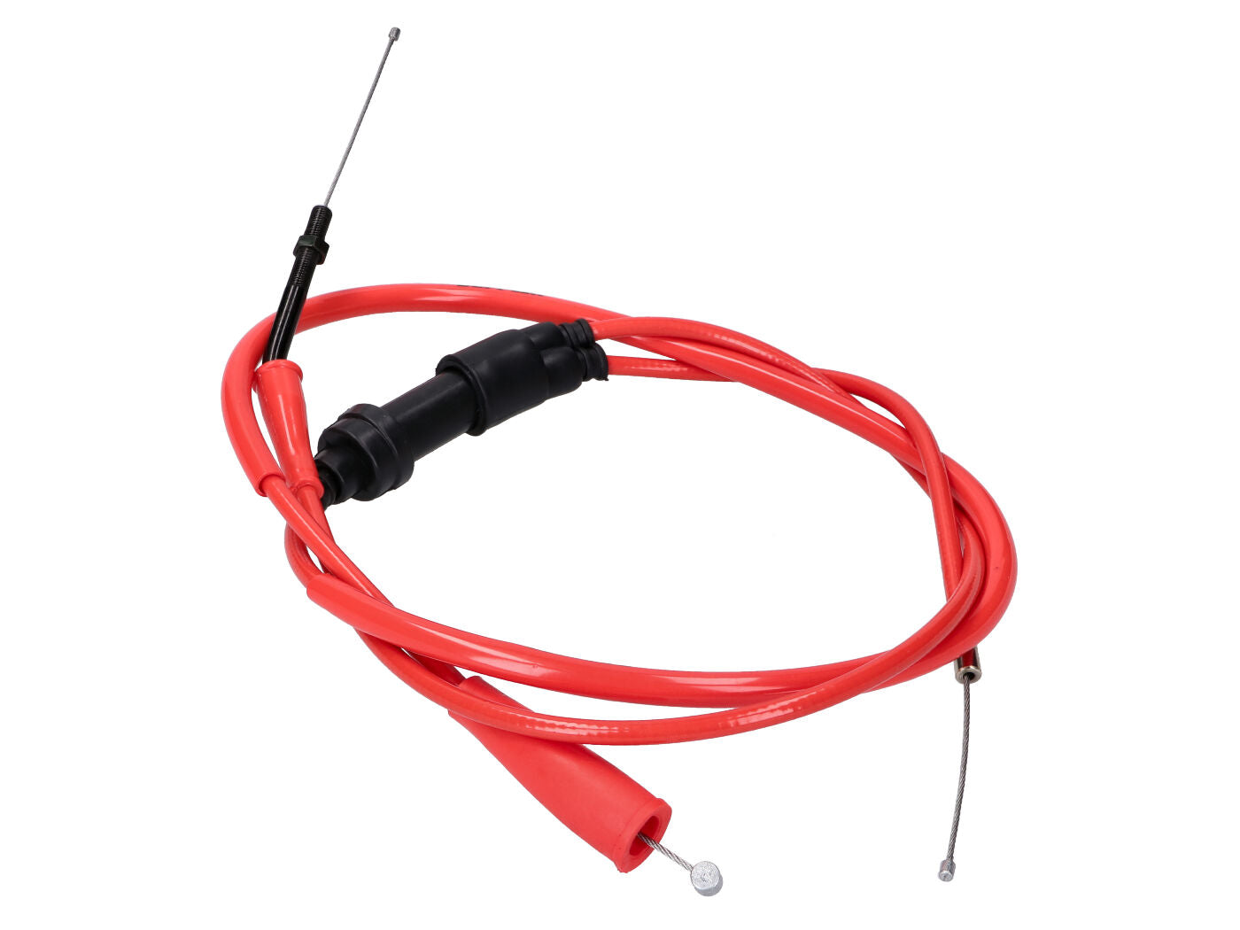 Cablu accelerație Doppler PTFE roșu pentru Derbi Senda 50 R, Senda DRD, Senda X-Race, Senda X-Treme și alte modele, Gilera SMT, RCR