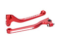 Set manete frână și ambreiaj Doppler CNC roșu pentru Derbi Senda, Gilera RCR, SMT până în 2010