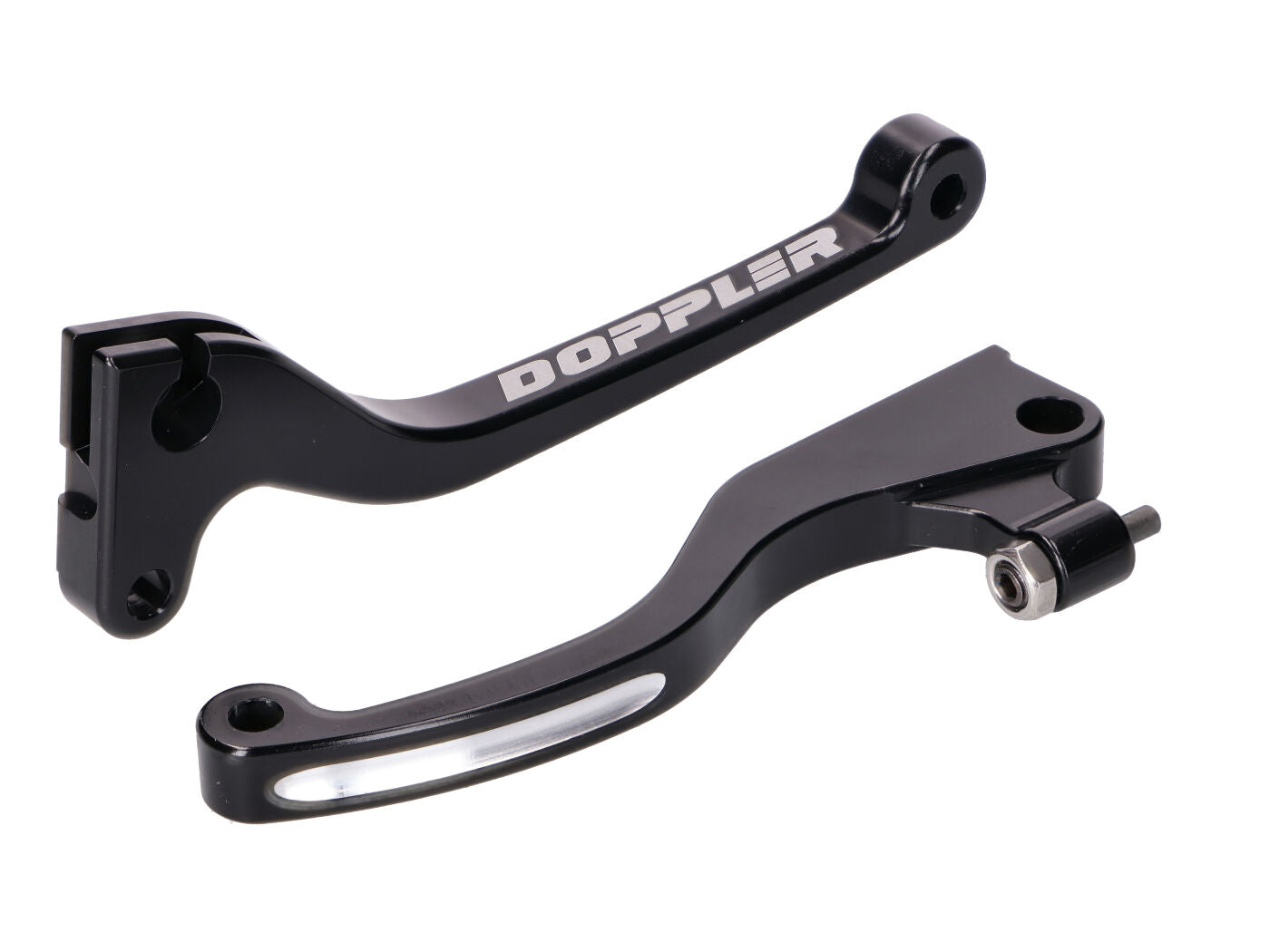 Set manete frână și ambreiaj Doppler CNC negru pentru Sherco SM-R 50 Supermoto, SE-R 50 Enduro 14-17 E2 (AM6)