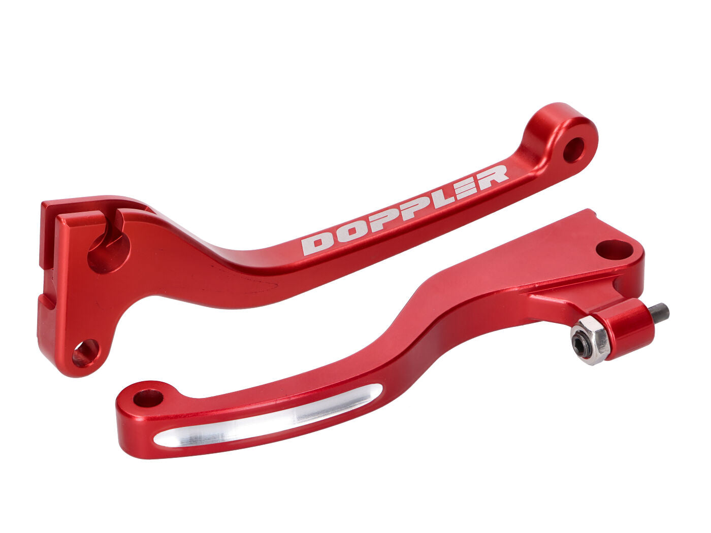 Set manete frână și ambreiaj Doppler CNC roșu pentru Sherco SM-R 50 Supermoto, SE-R 50 Enduro (AM6)