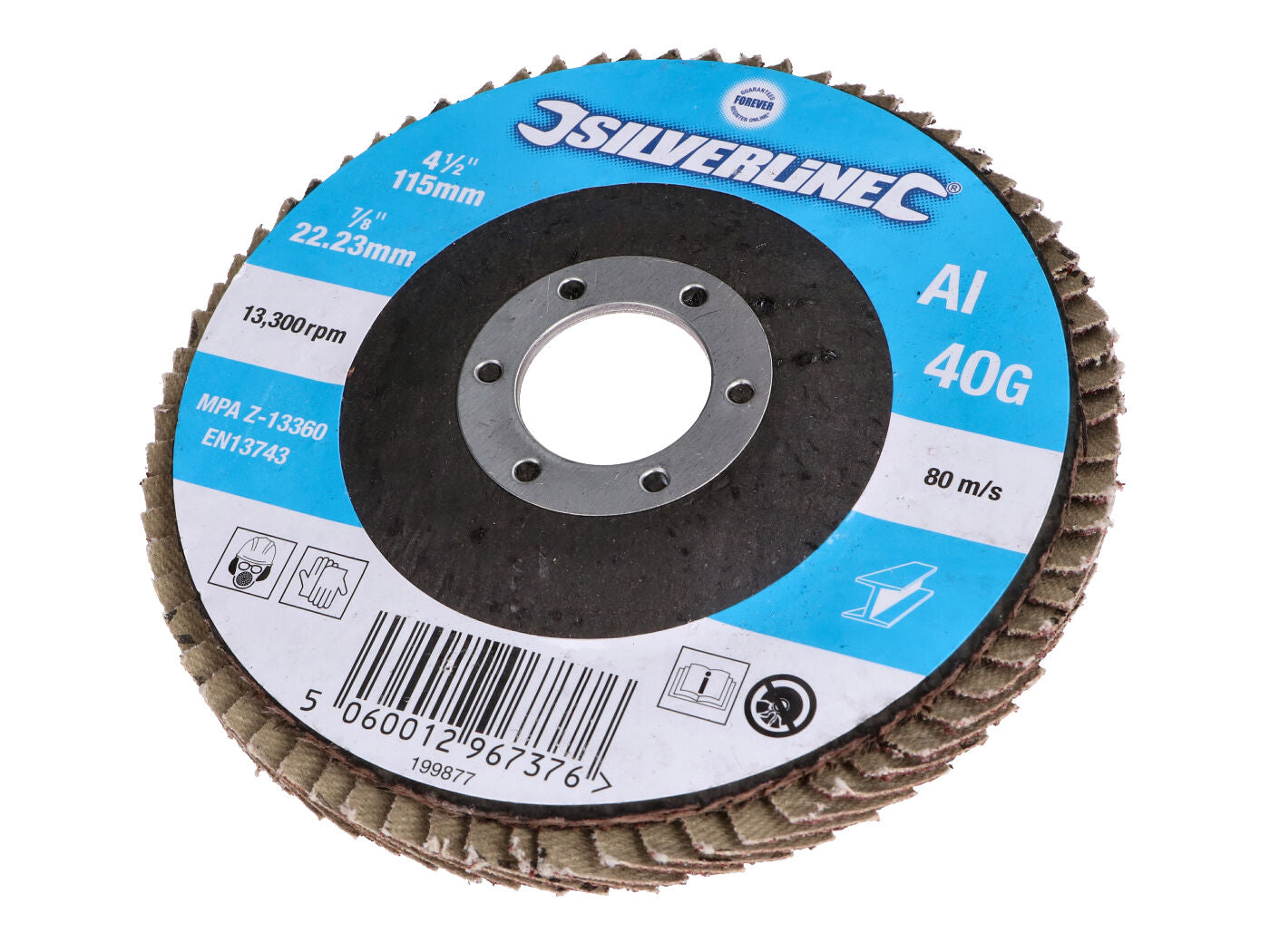 Disc Lamelar Silverline Corindon 115mm Granulație 40 universal