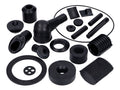 Kit accesorii mici cauciuc RMS negru pentru Vespa Classic PX 80, PX 100, PX 125, PX 150, PX 200 și alte modele