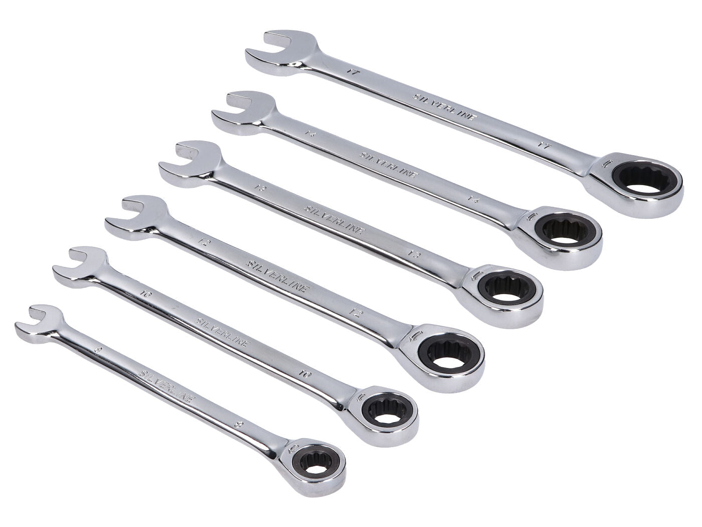 Set Chei Inelare cu Clichet Silverline Metric 8-17mm universal